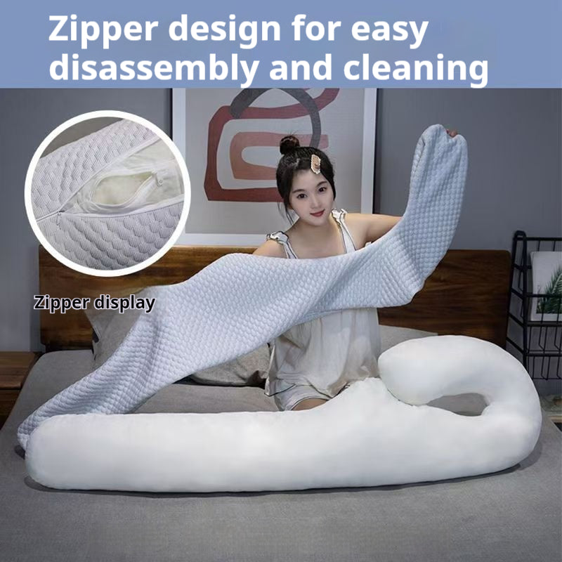 Bedside leg pillow for more comfortable sleeping