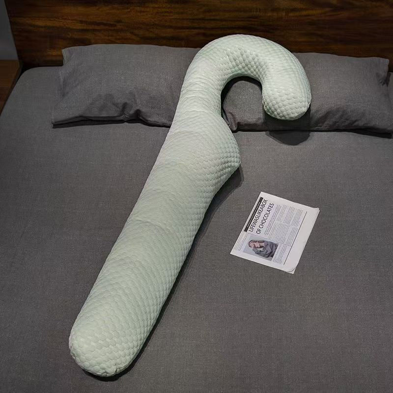 Bedside leg pillow for more comfortable sleeping