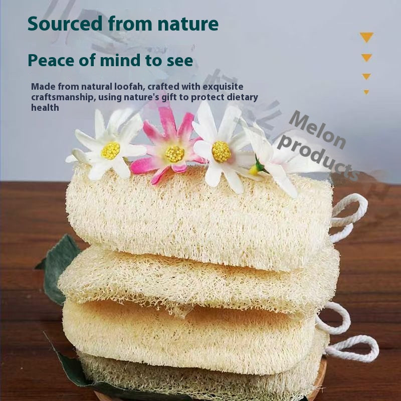 Pure natural loofah can be used to wash dishes, wash pots, and wash and scrub the back.