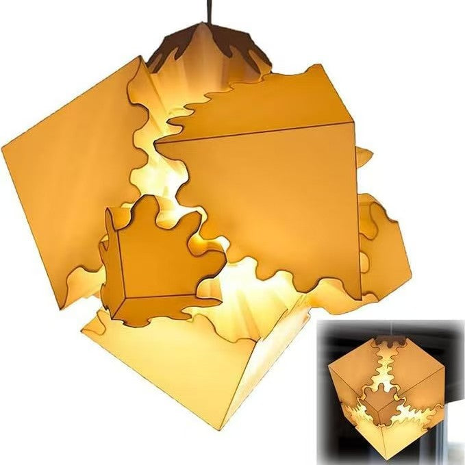 3D printed gear cube home creative lamp