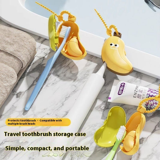 Banana toothbrush protective cover independent cute travel portable wash toothpaste box electric toothbrush storage dust cover