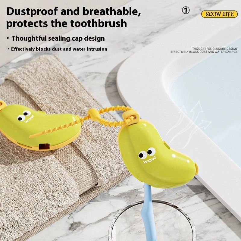 Banana toothbrush protective cover independent cute travel portable wash toothpaste box electric toothbrush storage dust cover