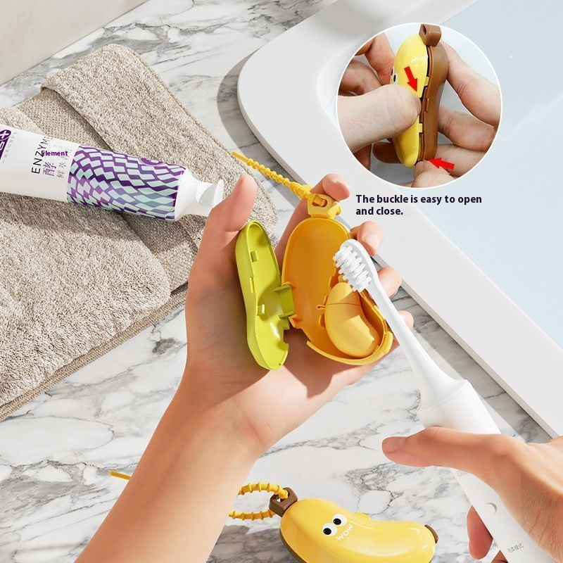 Banana toothbrush protective cover independent cute travel portable wash toothpaste box electric toothbrush storage dust cover