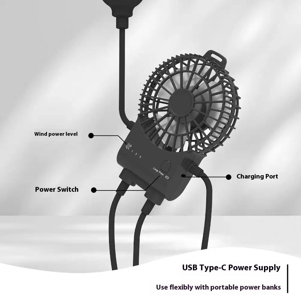New suction cup small office desktop dormitory kitchen fan usb charging small truck silent