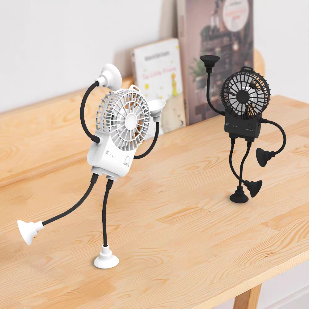 New suction cup small office desktop dormitory kitchen fan usb charging small truck silent