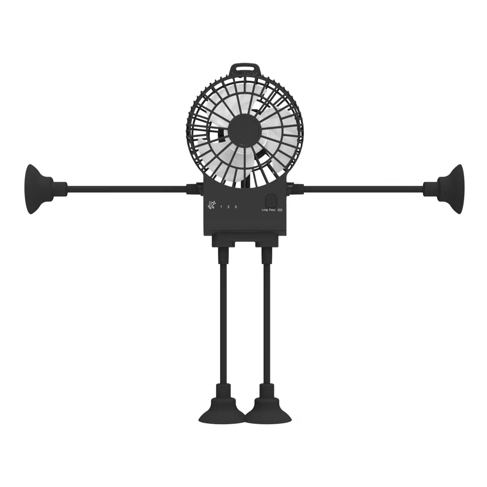 New suction cup small office desktop dormitory kitchen fan usb charging small truck silent