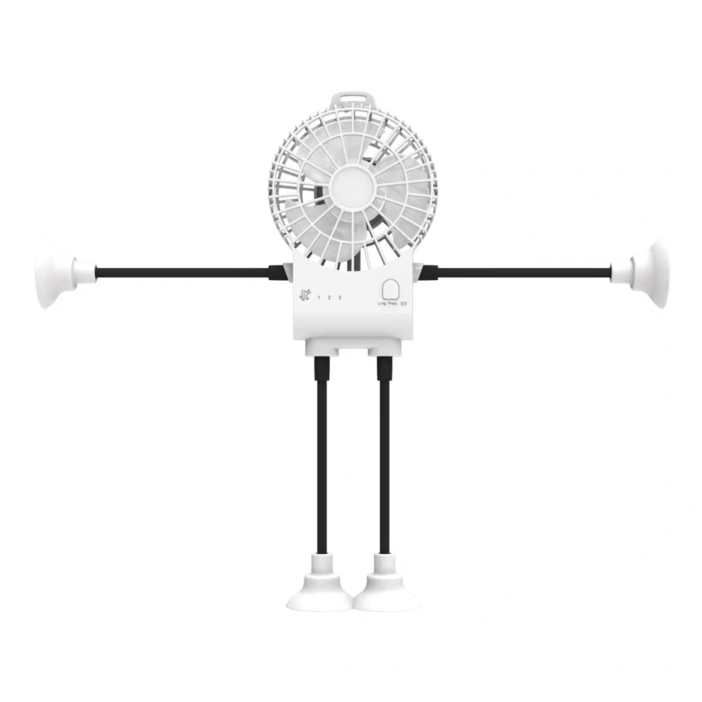 New suction cup small office desktop dormitory kitchen fan usb charging small truck silent
