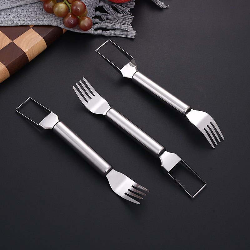 Summer watermelon cutter household watermelon fork dual-purpose kitchen watermelon cutter fruit splitter
