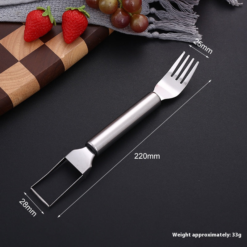 Summer watermelon cutter household watermelon fork dual-purpose kitchen watermelon cutter fruit splitter