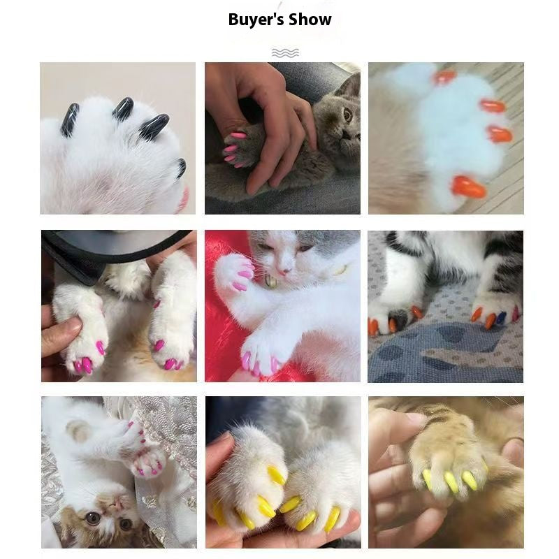 Pet nail covers anti-scratch covers for dogs and cats nail covers for cats and dogs anti-cat scratching nail covers