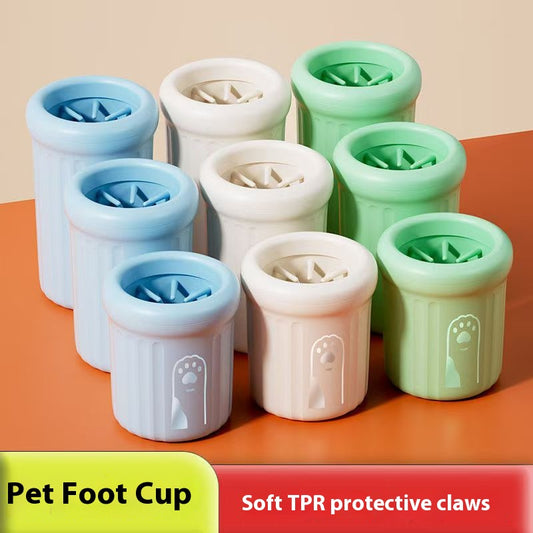 Dog foot washing cup pet foot washing cup cat and dog paw cleaner medium and large dog paw washing cup golden retriever foot washing device