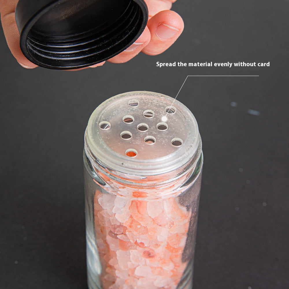 Household rotating spice jar storage rack kitchen spice rack set glass spice bottle spice jar storage rack