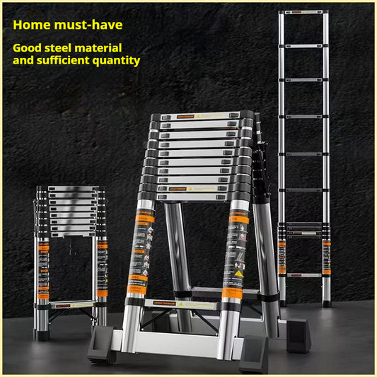 Household multi-functional stainless steel extra thick folding ladder;