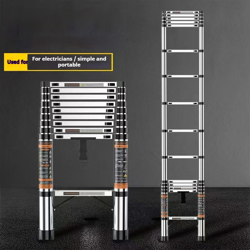 Household multi-functional stainless steel extra thick folding ladder;
