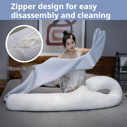 Bedside leg pillow for more comfortable sleeping