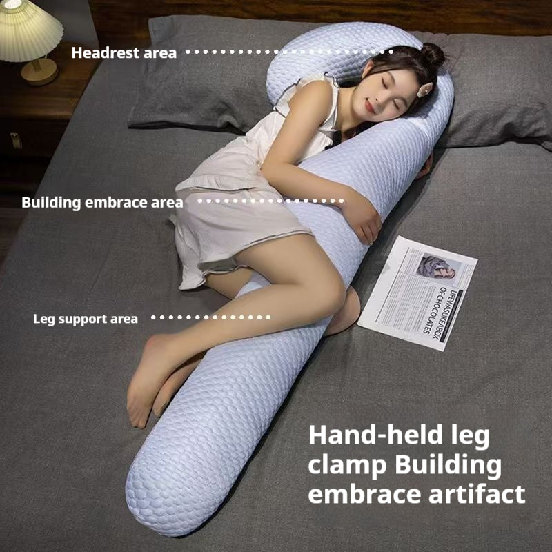 Bedside leg pillow for more comfortable sleeping