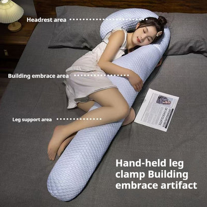 Bedside leg pillow for more comfortable sleeping