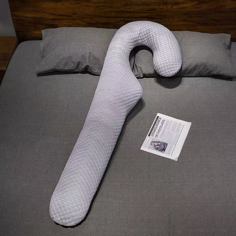 Bedside leg pillow for more comfortable sleeping