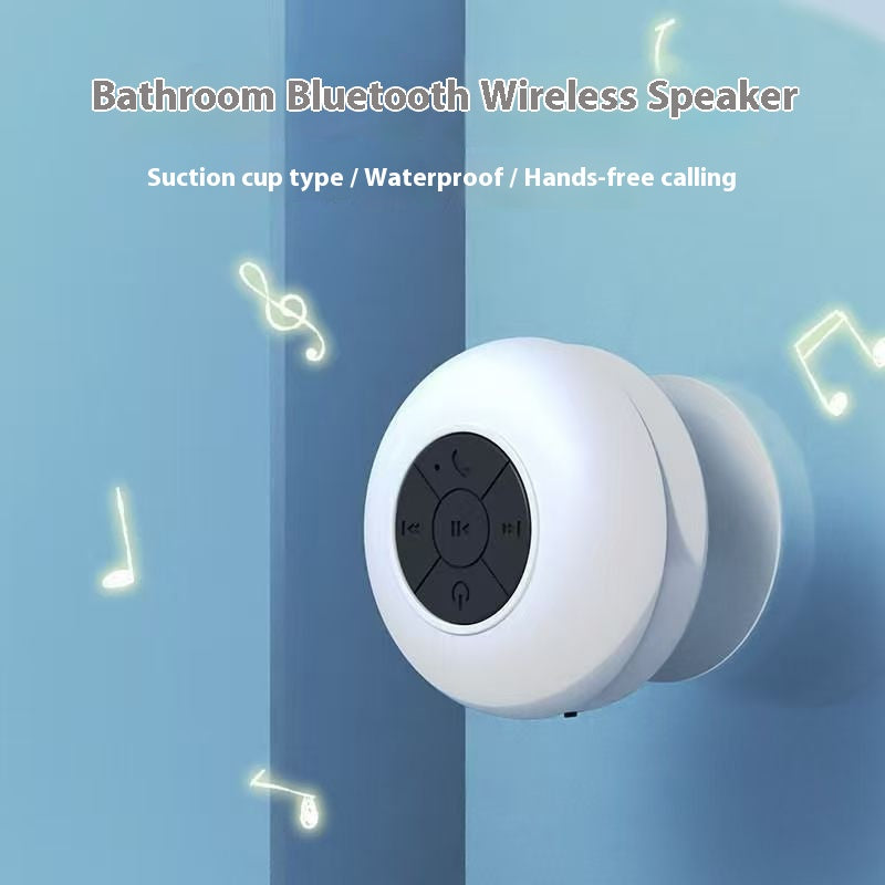 Bathroom waterproof Bluetooth speaker suction cup mini cute wireless subwoofer new portable Bluetooth speaker