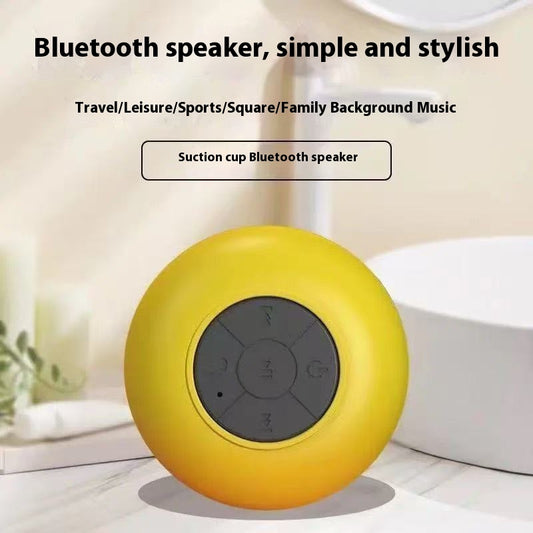 Bathroom waterproof Bluetooth speaker suction cup mini cute wireless subwoofer new portable Bluetooth speaker
