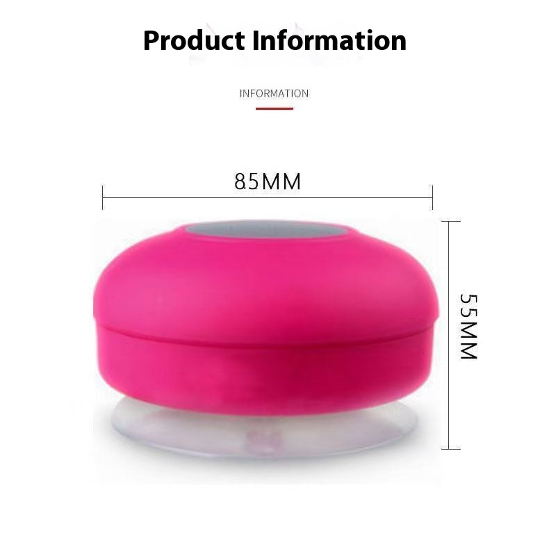 Bathroom waterproof Bluetooth speaker suction cup mini cute wireless subwoofer new portable Bluetooth speaker