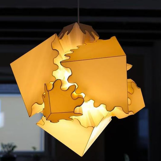 3D printed gear cube home creative lamp