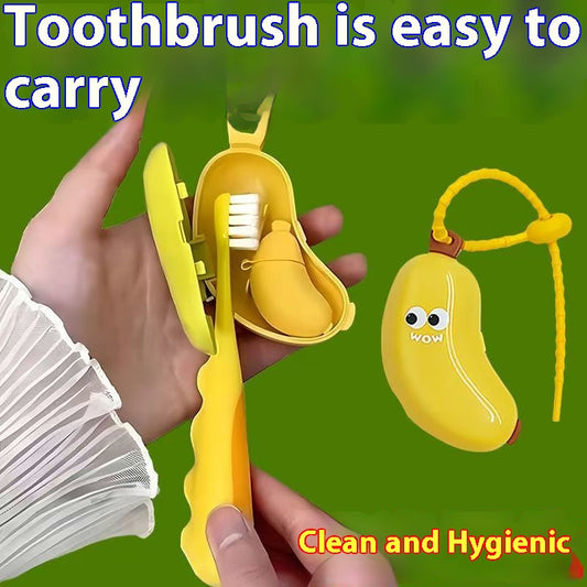 Banana toothbrush protective cover independent cute travel portable wash toothpaste box electric toothbrush storage dust cover