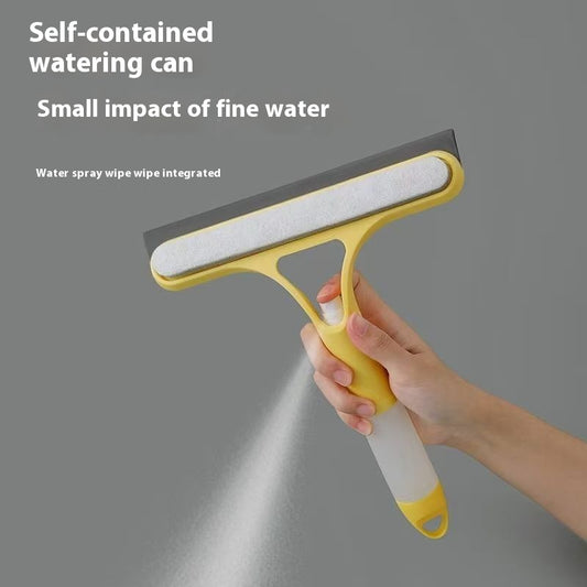 Household glass car window artifact double-sided cleaning tool wiper mirror professional water spray cleaning window cleaning device