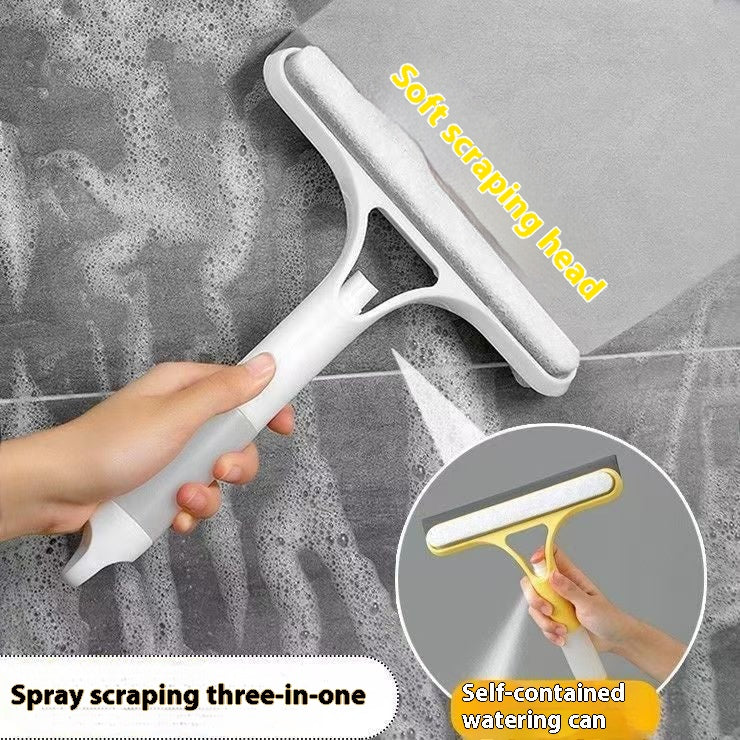 Household glass car window artifact double-sided cleaning tool wiper mirror professional water spray cleaning window cleaning device