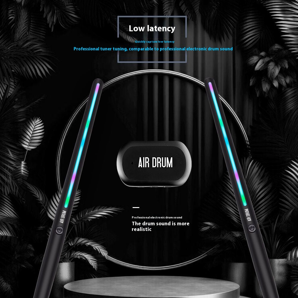 Somatosensory air drum set invisible electronic drum sticks black technology electronic drum portable drum set practice artifact