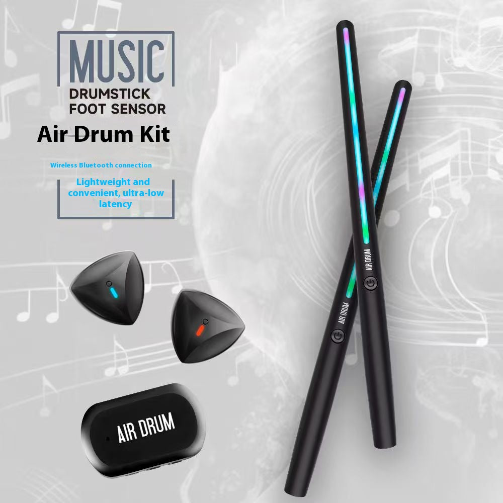 Somatosensory air drum set invisible electronic drum sticks black technology electronic drum portable drum set practice artifact