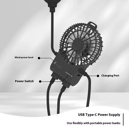 New suction cup small office desktop dormitory kitchen fan usb charging small truck silent