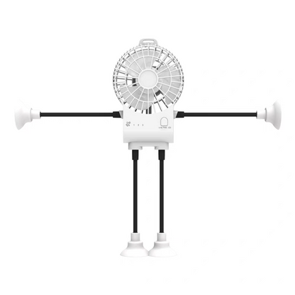 New suction cup small office desktop dormitory kitchen fan usb charging small truck silent