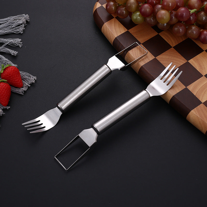 Summer watermelon cutter household watermelon fork dual-purpose kitchen watermelon cutter fruit splitter