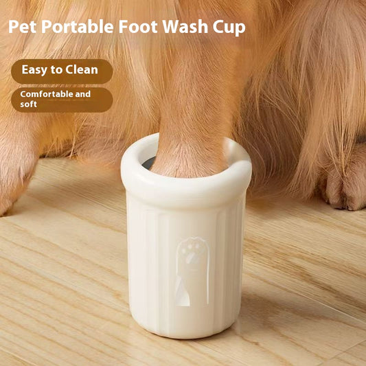 Dog foot washing cup pet foot washing cup cat and dog paw cleaner medium and large dog paw washing cup golden retriever foot washing device