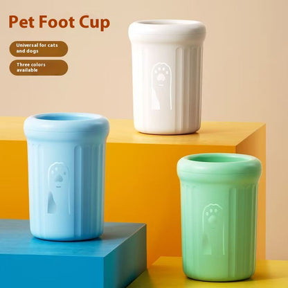 Dog foot washing cup pet foot washing cup cat and dog paw cleaner medium and large dog paw washing cup golden retriever foot washing device