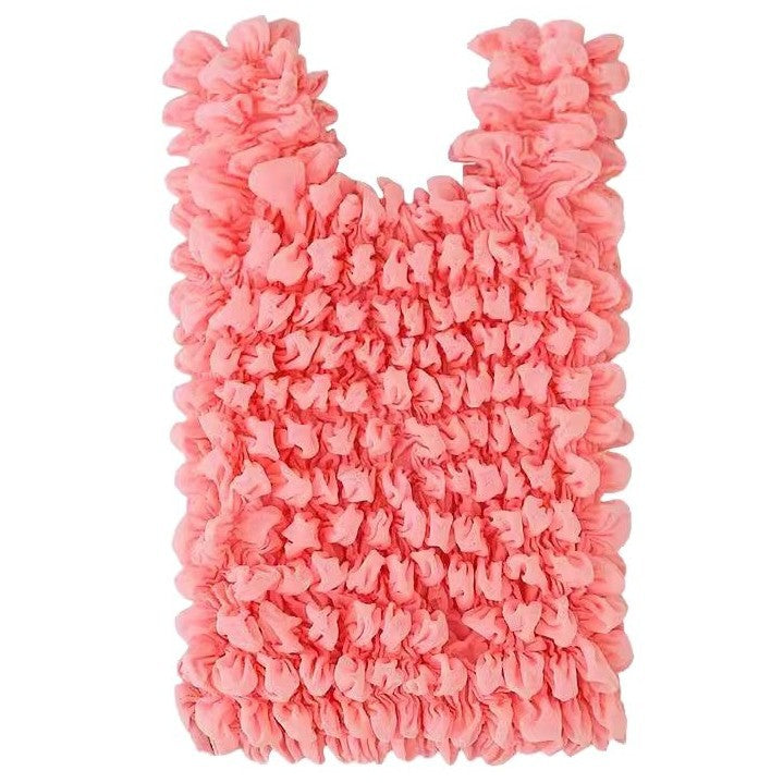Retractable Tote Bag Portable Shopping Bag Magic Pleated Bubble Bag Pineapple Bag Travel Canvas Storage Bag