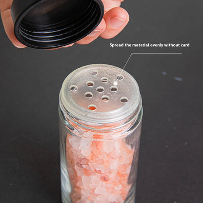 Household rotating spice jar storage rack kitchen spice rack set glass spice bottle spice jar storage rack